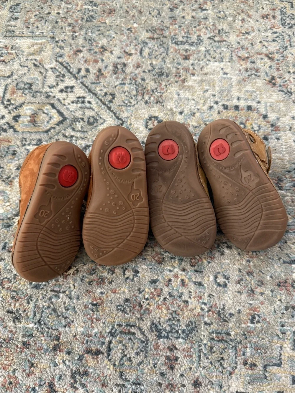 Toddler Brown European Leather Shoes size 4.5-5 US